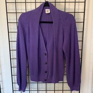 Cabi Sunday cardigan in violet
